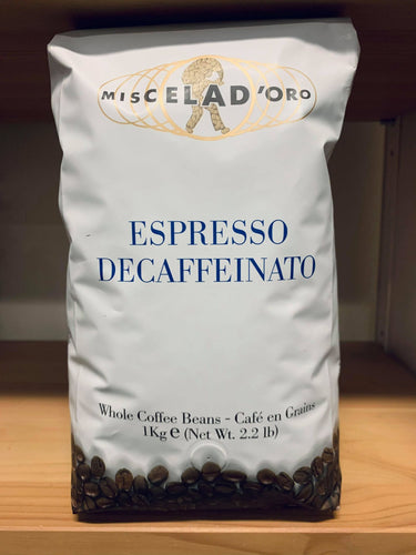 Café en grains Espresso Decaffeinato par Miscela D'Oro